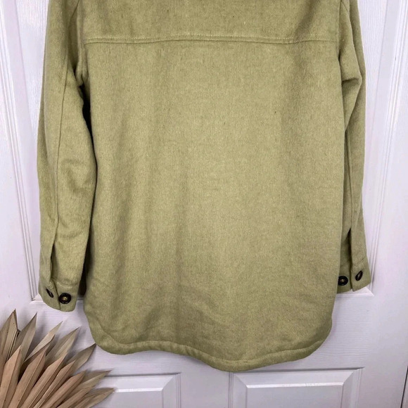 Thread & Supply Women's Sage Green Shacket Size S Button-Up Casual Jacket - Picture 8 of 13
